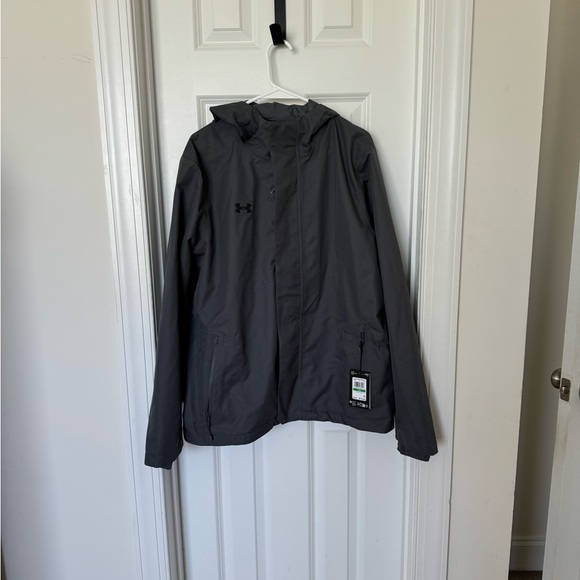 Men's UA Stormproof Lined Rain Jacket Large - Picture 3 of 4